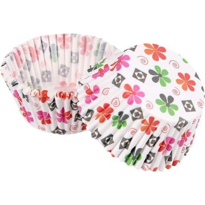 Cakesicq Cukrářský košíček kytičky 50x30mm 50ks