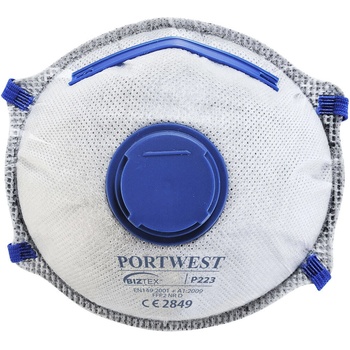 Portwest Респиратор ffp2 с клапан и въглероден слой - защита от прах и миризми (p223whr)