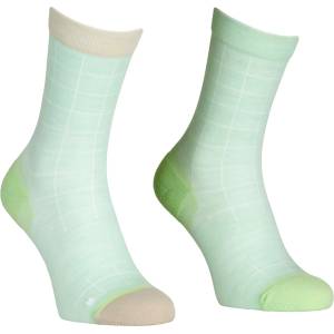 Ortovox Дамски чорапи за колоездене Ortovox Women's MTB Mid Light Sock Cycling socks - Green Sage - размер 42-44 (EU) (207-1398-0313)