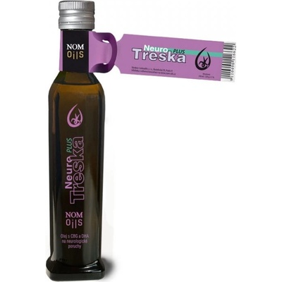 Nom-Oils NEURO treska PLUS olej z tresčej a žraločej pečene, tuniaka 240 ml