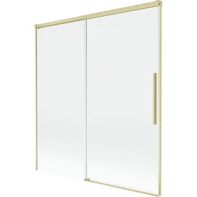 Mexen Rox 2-крилен плъзгащ се преграда за баня 150 x 150 см, прозрачен, златен (8C9-150-001-55-00)