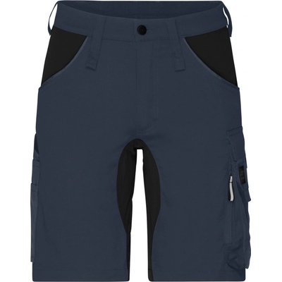 James & Nicholson kraťasy JN 1811 Slim Line elastické sivá/čierna