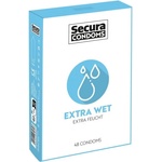 Secura 48 бр. Презервативи с екстра лубрикант Secura Extra Wet