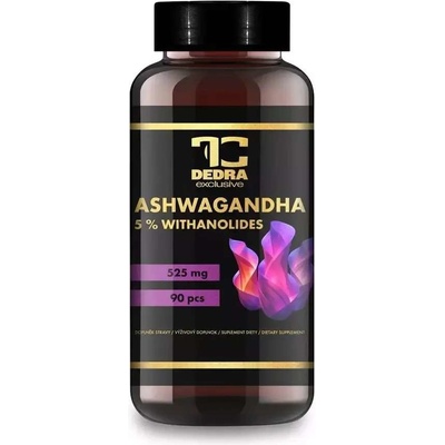Ashwagandha 525 mg s 5 % withanolidů doplněk stravy 90 kapslí