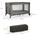KinderKraft JOY SIMPLE 2 бебешка кошара DARK GREY (NEW024341)