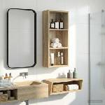 vidaXL Банен стенен шкаф Сонома дъб 30 x 14 x 70 см (889329)