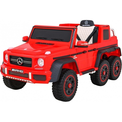 Mamido Elektrické autíčko Mercedes G63 4x4 červená