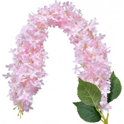 Umělá květina převislá světle růžová kvítka – 110 cm