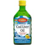 Carlson Labs Wild Norwegian Cod Liver Oil Liquid 1100 mg [250 мл] Лимон