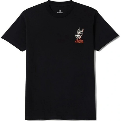 Brixton triko Dawg S/S Stt Black Worn Wash