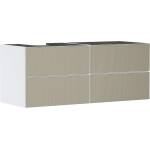 Hansgrohe Xevolos E - Шкафче за умивалник 137x56x55 см, 4 чекмеджета, матово бяло/бронз 54236390 (54236390)