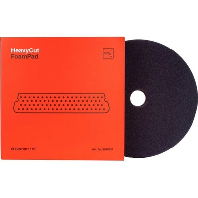 Koch Chemie Heavy Cut Foam Pad 126 x 25mm - Полиращ диск червен (4272)