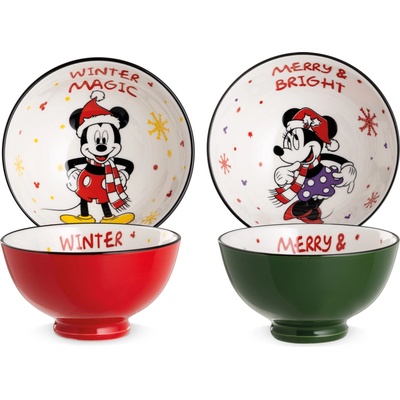 Egan DISNEY zimní magický 2 PC. malá miska MICKEY MOUSE & MINNIE MOUSE W.M. 300 ml