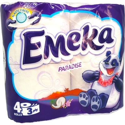 EMEKA тоалетна хартия, 4 броя х 75гр, Ароматизирана, Paradise