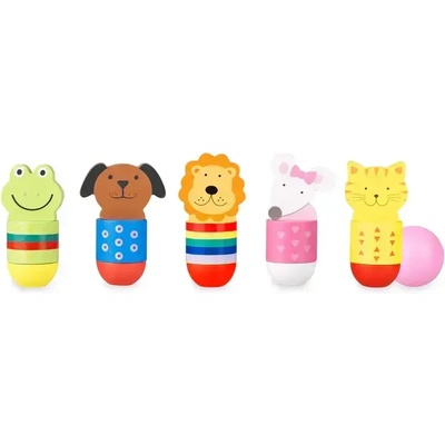 Orange Tree Toys Дървен мини боулинг, животни (ott03655)