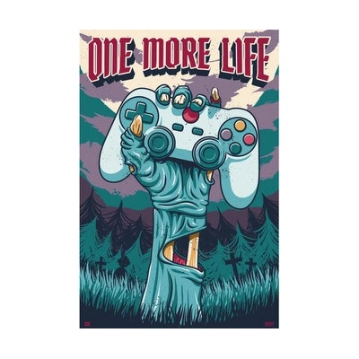 Plagát, Obraz - Gamer - One More Life, (61 x 91,5 cm)