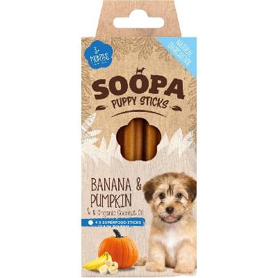 Soopa PUPPY dentálne tyčinky s banánom a tekvicou 100 g