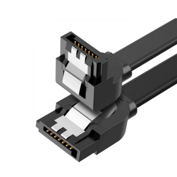 UGREEN ДАТА кабел Ugreen "US217" SATA 3(T) към SATA 3(T) 90 градуса в единия край 0.5м черен "30797" - 6957303837977 (30797)