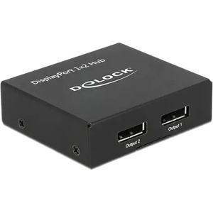 Delock Сплитер DeLock, DisplayPort 1.2 Splitter 1 x DisplayPort in - 2 x DisplayPort out 4K (DELOCK-87691) - xtreme