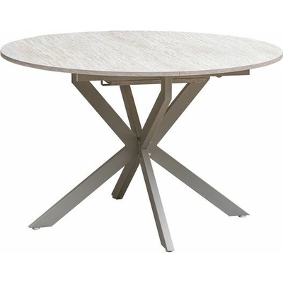 Autronic Twist DT-I1120TRV Jídelní stůl rozkládací 120-160 x 120 cm travertin