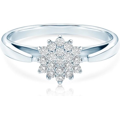 SAVICKI Годежен пръстен: бяло злато. диаманти