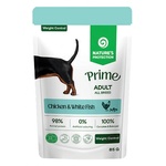 AKVATERA Nature's Protection DOG Prime Adult Dogs Weight Control All Breeds with Chicken and White Fish, пауч за пораснали кучета от всички породи - хапки в сос с пилешко месо и бяла риба, за поддържане на опт