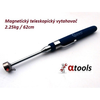 GEKO Magnetický vytahovák předmětů, teleskopický, 13-62 cm, nosnost 2,25 kg