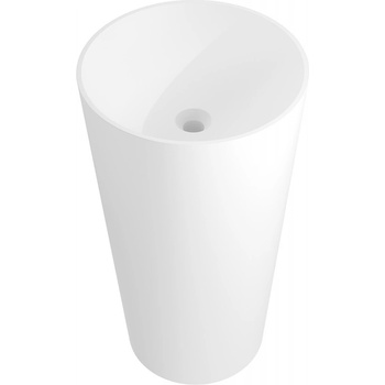 Mexen Onyx-03 свободностояща мивка от конгломерат 45 x 45 см, бял мат - 26534500 (26534500)