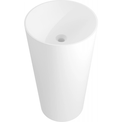 Mexen Onyx-03 свободностояща мивка от конгломерат 45 x 45 см, бял мат - 26534500 (26534500)