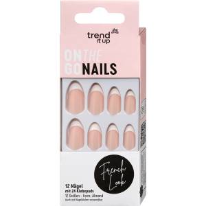 trend ! t up Изкуствени нокти On the Go френски маникюр, 24 бр (3043408)