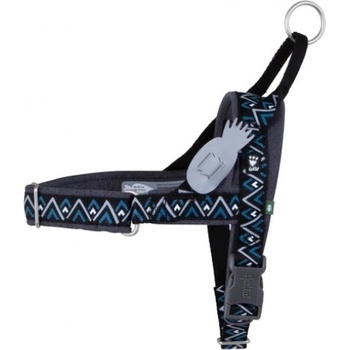 Hurtta Razzle-Dazzle Black - ECO нагръдник за куче, черен на чертички, размер 65-80 см, Финландия - 933948