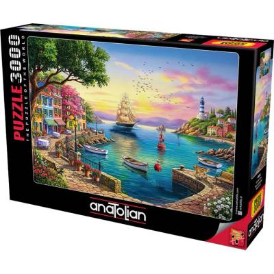 Anatolian Пъзел Anatolian от 3000 части - Фарът в синьо (P4936)