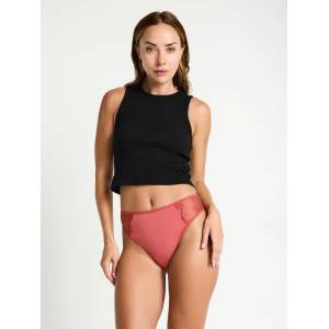 Modibodi Менструални бикини Modibodi Sensual French Hi-Waist Moderate-Heavy Rosewood Pink Modibodi | Rozov | ЖЕНИ | XS