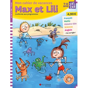Cahier de vacances Max et Lili CE1-CE2 | SAINT MARS (2019)