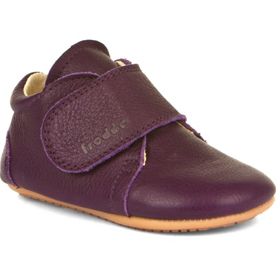 Froddo kožené barefoot capáčky Prewalkers kotníkové fialové