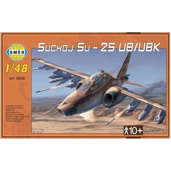 Směr plastikový model letadla ke slepení Suchoj SU-25 UB-UBK slepovací stavebnice letadlo 1:48