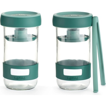 Lekue Съдове за мариноване Lekue с щипки 3 части (885723)