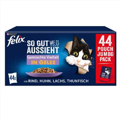 FELIX Chutná tak dobře, jak vypadá v želé v různých druzích 44 × 85 g