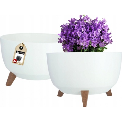 Kadax Kvetináč 39,5 x 39,5 x 25 cm plast biely