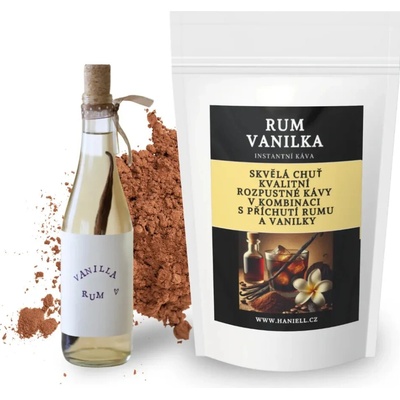Haniell Káva rozpustná Rum Vanilka 0,5 kg