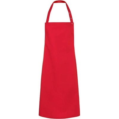 Karlowsky Gastro zástěra s laclem KY072 Red 75x95cm