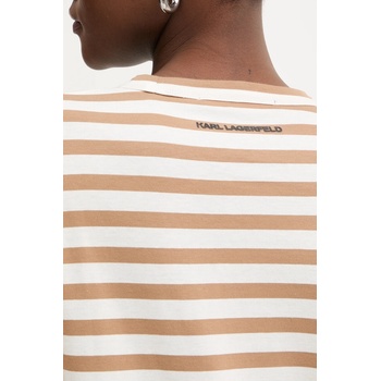 Karl Lagerfeld Памучна блуза с дълги ръкави Karl Lagerfeld IKON (A1W17137)