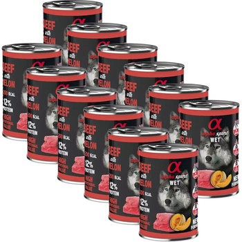 Alpha Spirit Dog Wet - Beef & Melon 12 x 400 г