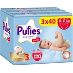 pufies Пелени гащи Pufies Supreme - Размер 3 Midi, 120 броя, 6-11 kg, 3 x Value Pack (54000277) - ozone