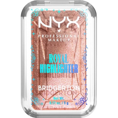 NYX Professional Makeup Bridgerton Royal Highlighter rozjasňovač 01 Iridescent Peach 5 g