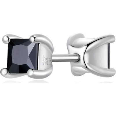 Linda's Jewelry stříbrná na jedno ucho Black Square IN397