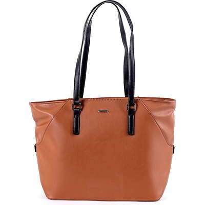 David Jones velká kabelka na rameno CM5831 hnědá
