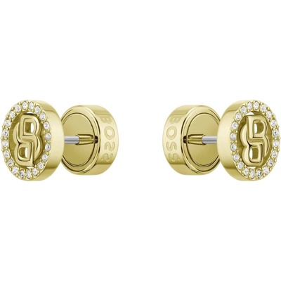 Hugo Boss Luxusné pozlátené náušnice Double B 1580826