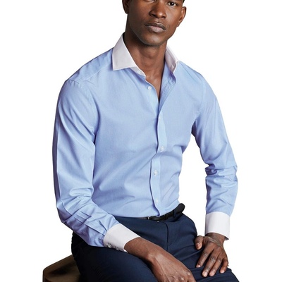 Charles Tyrwhitt Bengal Winchester pruhovaná košile slim fit sky blue