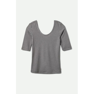 BRIXTON tričko Roma Scoop Neck Black BLACK